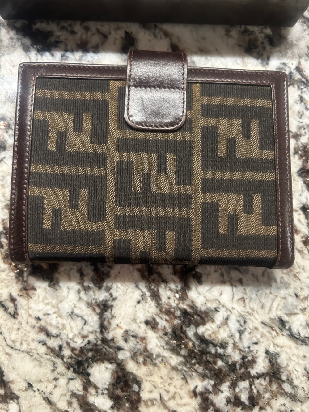 Fendi Zucca Canvas Agenda Wallet with note pad and box - Picture 3 of 7